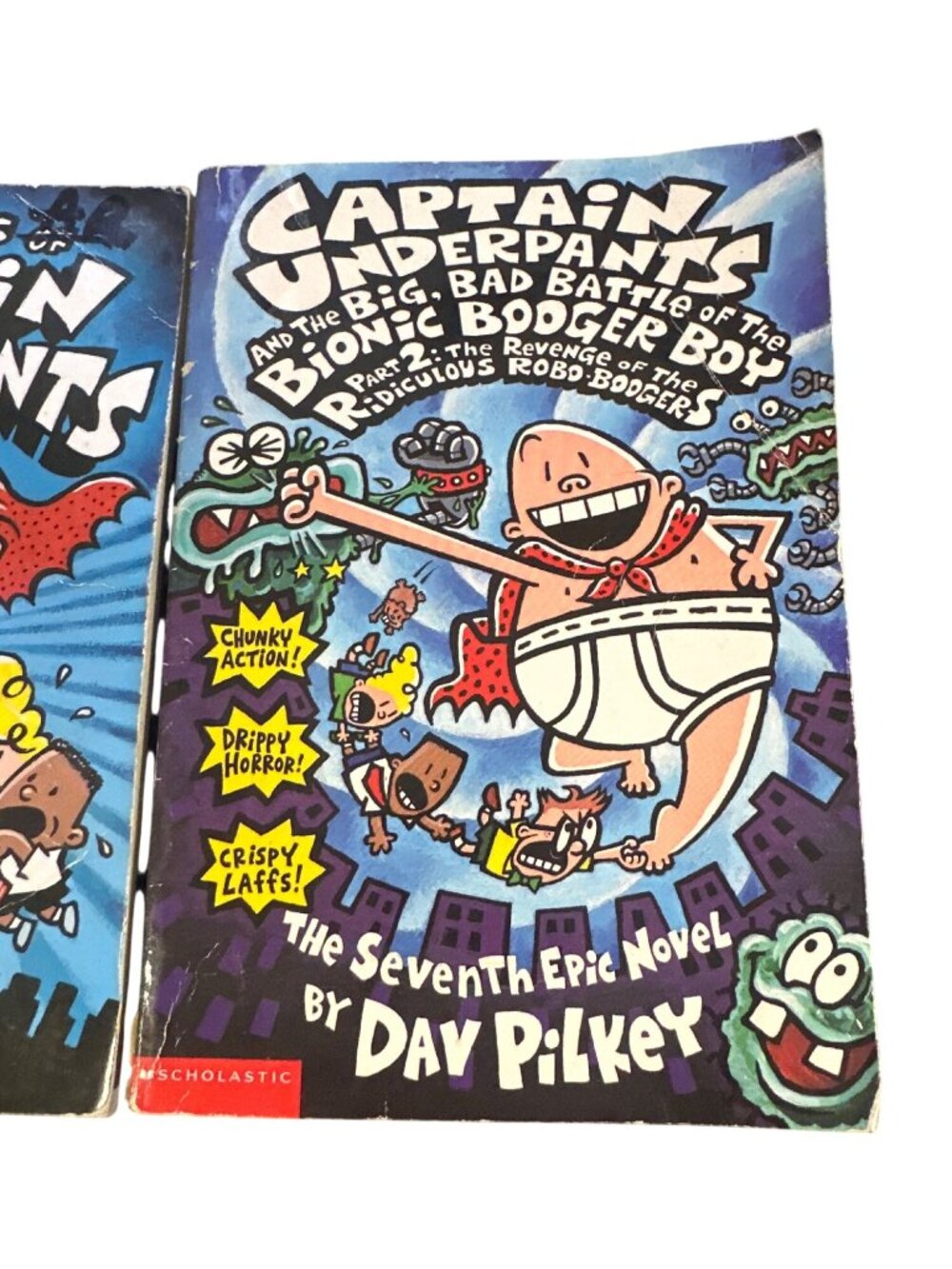 Captain Underpants Lot: The First & Seventh Epic Novels By Dav Pilkey Illustrate - Picture 3 of 8